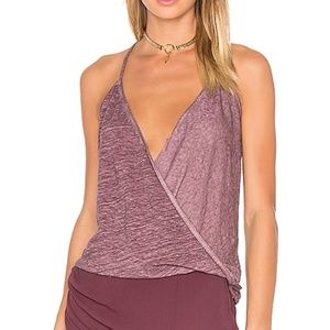 Young Fabulous & Broke Naomi Top - Burgandy XS